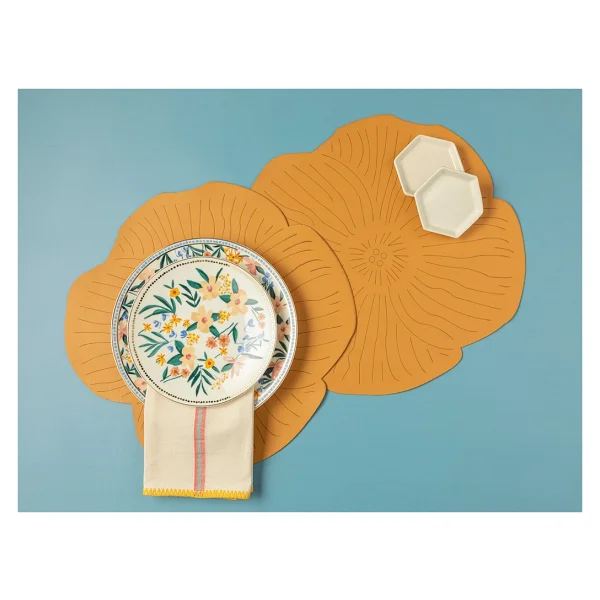 English Home Blossom Suni Deri 2'li Amerikan Servis 40 Cm Pembe - 40 X 40 Cm - Görsel 9