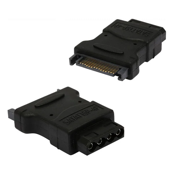 Alfais 5027 Sata To İde Power 4 15 Pin Çevirici Dönüştürücü Adaptör - Görsel 2