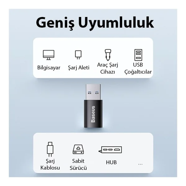 Baseus Ingenuity USB To Type-C Dönüştürücü - Görsel 3