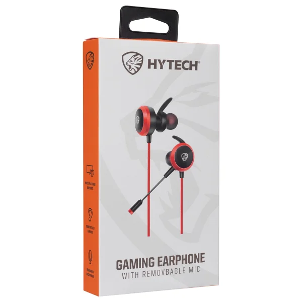 Hytech Hy-Gk2 Kırmızı Kablolu Mikrofonlu Kulak İçi Oyuncu Kulaklığı - Görsel 3