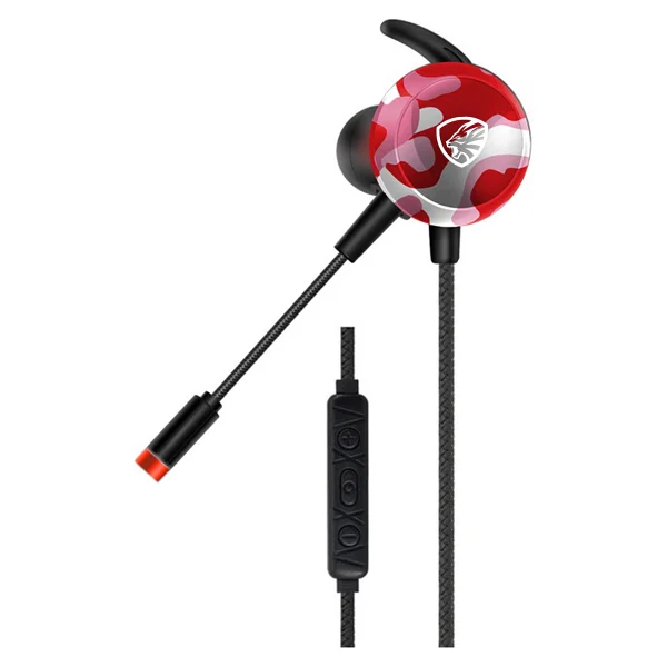 Hytech Hy-Gk4 Kırmızı Kablolu Mikrofonlu Kulak İçi Oyuncu Kulaklığı - Görsel 2