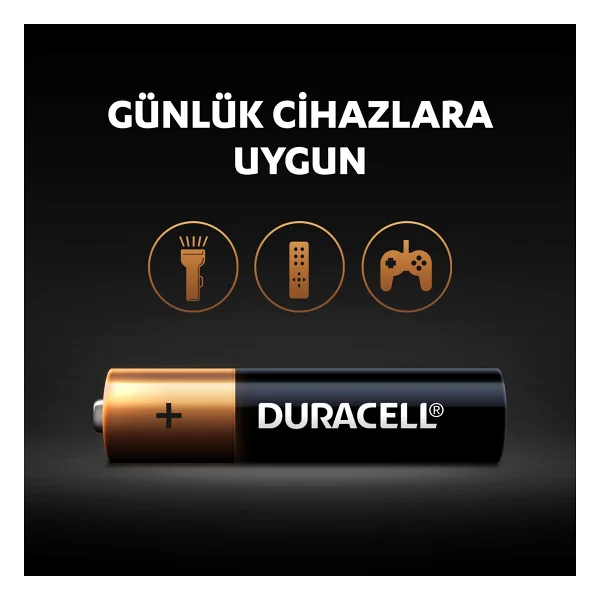 Duracell Lr03/Mn2400 8'li Alkalin Aaa İnce Kalem Pil - Görsel 5