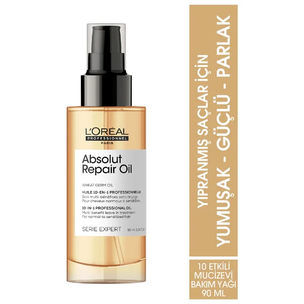 L'oreal Paris Professionnel Serie Expert Absolut Repair Oil 90 Ml Saç Bakım Yağı - Görsel 6