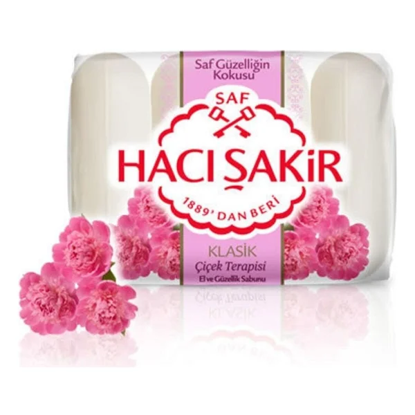 Hacı Şakir Güzellik Sabunu 4 X 70gr Çiçek X 24 Adet - Görsel 2