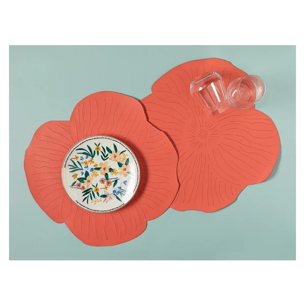 English Home Blossom Suni Deri 2'li Amerikan Servis 40 Cm Pembe - 40 X 40 Cm - Görsel 10