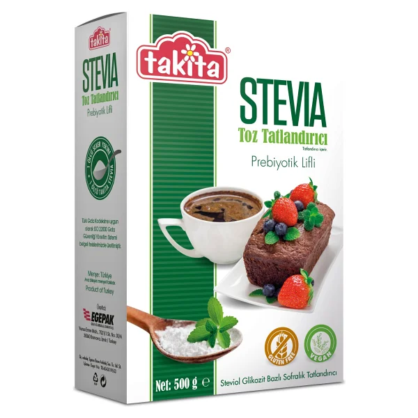 Takita Stevia 500 Gr Prebiyotik Lifli Tatlandırıcı - Görsel 2