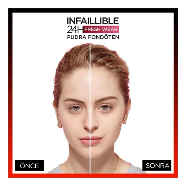 L'oreal Paris Infaillible 24h Fresh Wear 140 Golden Beige 9 Gr Pudra Fondöten - Görsel 3
