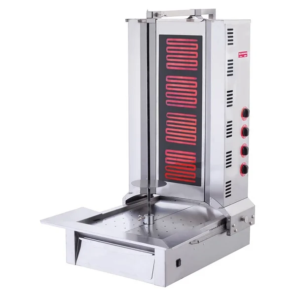 Işıkgaz Silverinox Elektrikli 4 Radyanlı Alttan Motorlu Döner Ocağı - Görsel 4