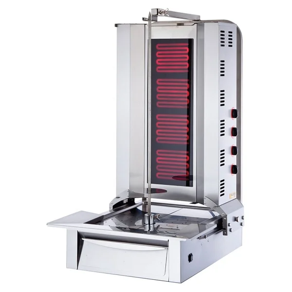 Işıkgaz Silverinox Elektrikli 4 Radyanlı Alttan Motorlu Döner Ocağı - Görsel 2