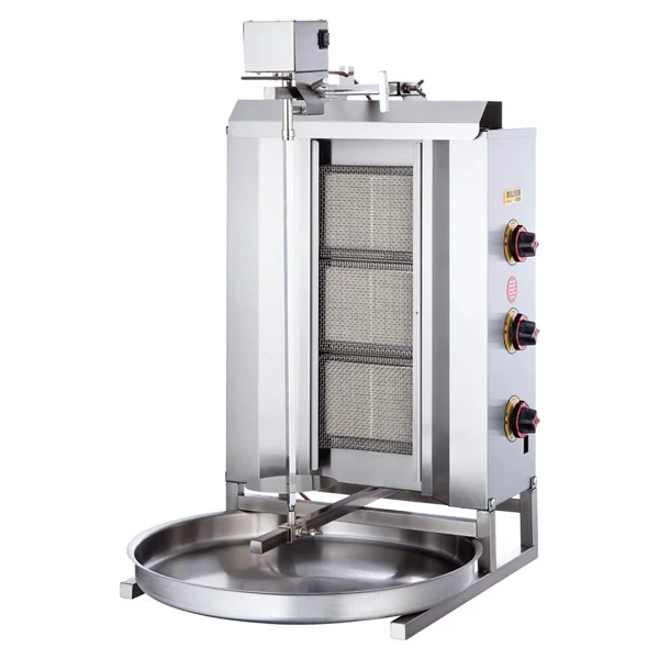 Işıkgaz Silverinox Doğalgazlı 3 Radyanlı Üstten Motorlu Döner Ocağı - Görsel 2