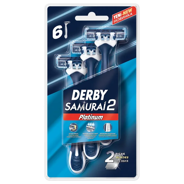Derby Samurai 2 Platinum Kullan At 6'lı Tıraş Bıçağı - Görsel 4