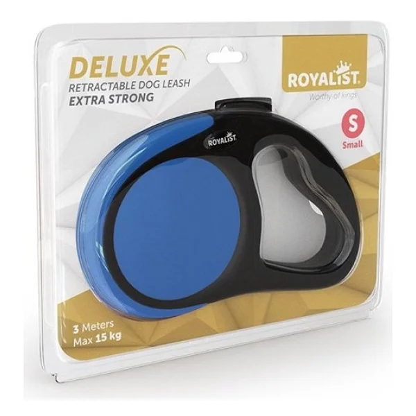 Royalist Deluxe Extra Strong Otomatik Köpek Gezdirme Tasması Kırmızı Small 3m - Görsel 2