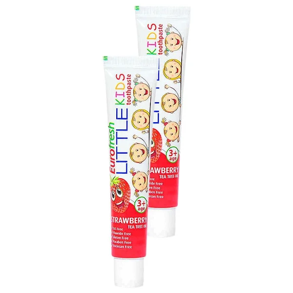 Eurofresh Çocuk Diş Macunu Çilekli +3 Yaş 100 G ( 50 G X 2 ) - Görsel 2