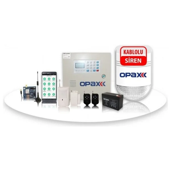 Opax-2545 Pstn/Gsm/Sms Panel & Bgr-10 Kablolu Sirenli Full Set - Görsel 4