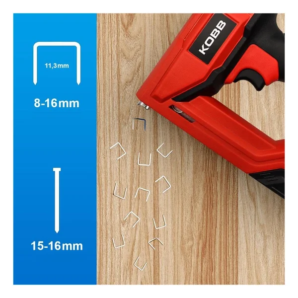 Kobb Kbz200b 8-16 Mm Zımba Ve 15-16 Mm Çivi Çakma Makinesi + 3000 Adet Yedek Zımba Ve Çivi - Görsel 2