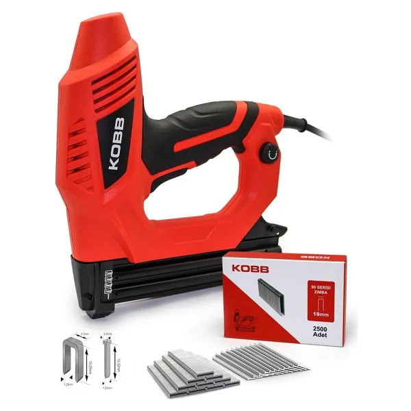 Kobb Kbz90 15-25 Mm Zımba Ve 15-32 Mm Çivi Çakma Makinesi + 3000 Adet Yedek Zımba Ve Çivi - Görsel 7