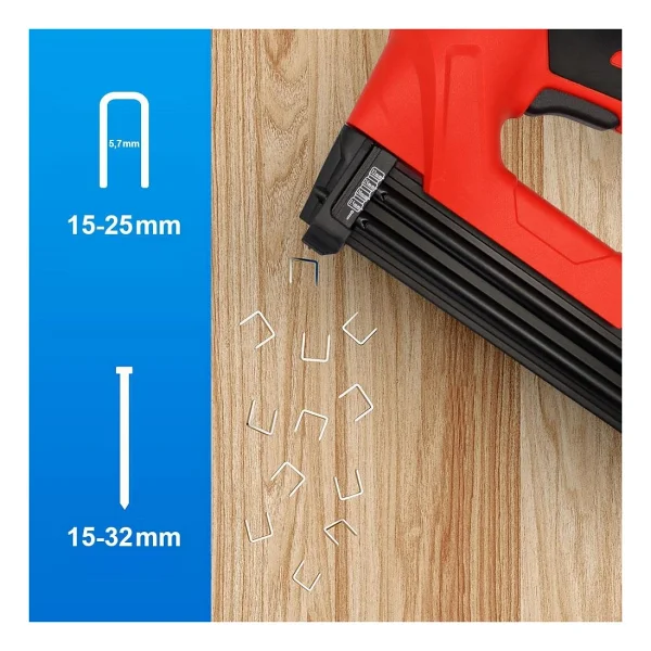 Kobb Kbz90 15-25 Mm Zımba Ve 15-32 Mm Çivi Çakma Makinesi + 3000 Adet Yedek Zımba Ve Çivi - Görsel 2