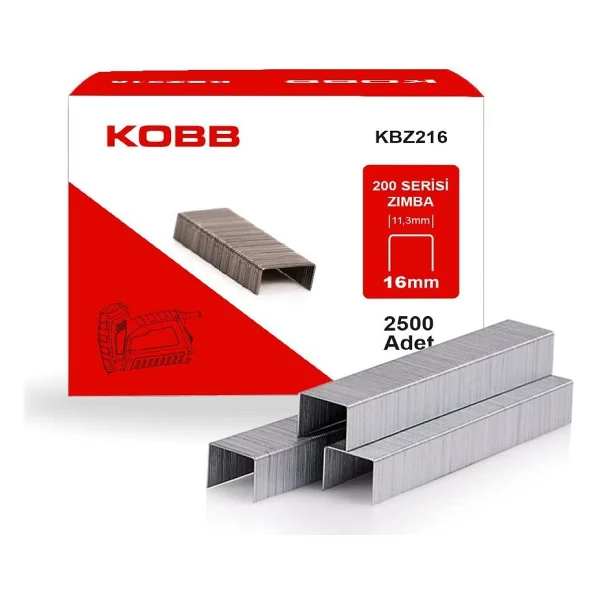 Kobb Kbz216 200 Serisi 16 Mm 2500 Adet Ağır Hizmet Tipi Zımba Teli - Görsel 8