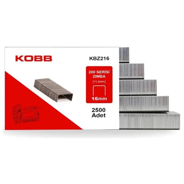 Kobb Kbz216 200 Serisi 16 Mm 2500 Adet Ağır Hizmet Tipi Zımba Teli - Görsel 9