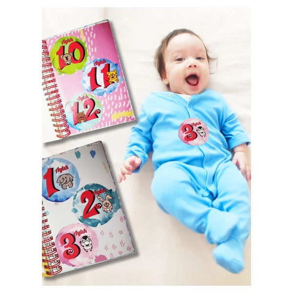 Bebek Anı Defteri Ve Anne Hamile Günlüğü Defteri - Görsel 7
