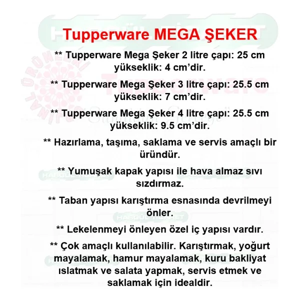 Tupperware Mega Mucize Şekerler 3'lü Set - Görsel 3