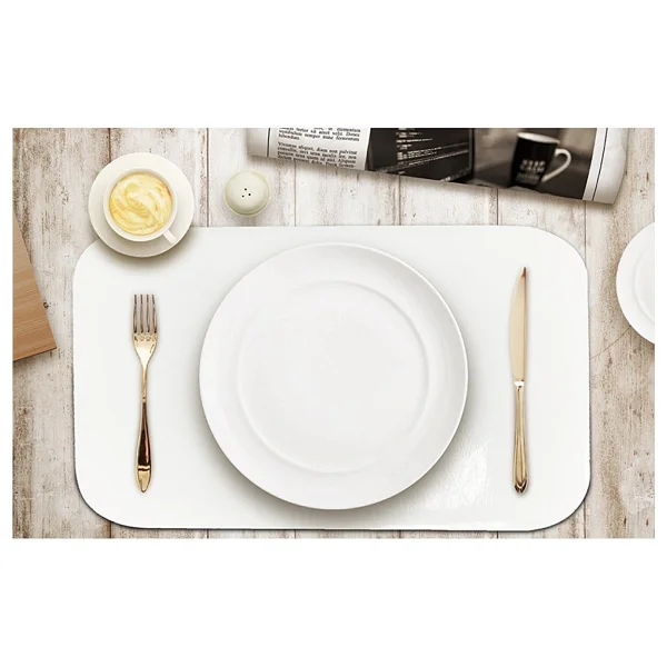 Fantastik 4'lü Pvc Amerikan Servis 30 X 45 Cm. Sıvı Geçirmez Leke Tutmaz - Kırmızı - 35 X 45 Cm - Görsel 6