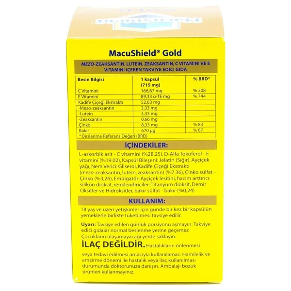 Macushield Gold 90 Kapsül - Görsel 4