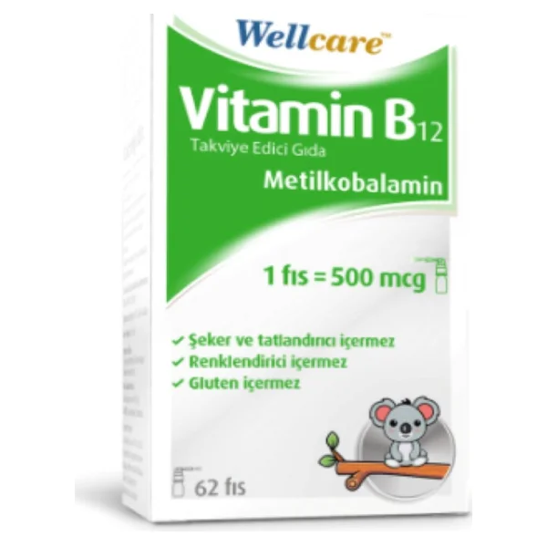 Wellcare Vitamin B12 500 mcg 5 ml Sprey - Görsel 7