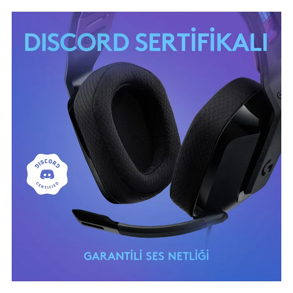 Logitech G335 Siyah Kablolu Kulak Üstü Oyuncu Kulaklığı - Görsel 9