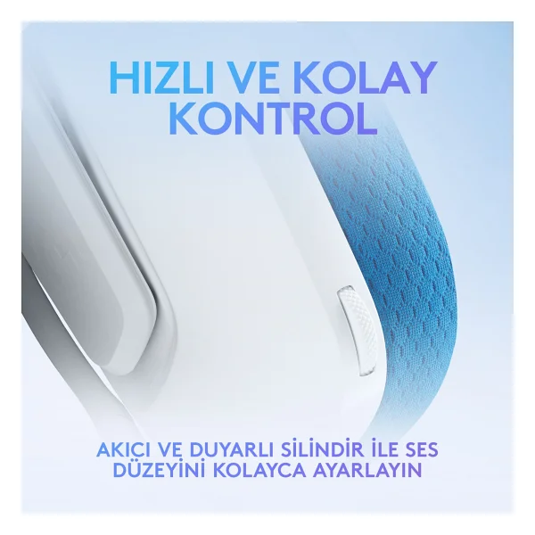 Logitech G335 Beyaz Kablolu Kulak Üstü Oyuncu Kulaklığı - Görsel 4