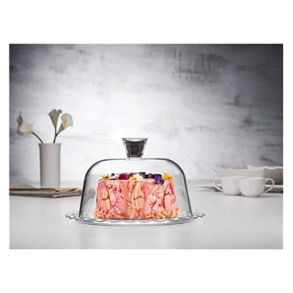 Paşabahçe Petite Patisserie 96874 Kapaklı Cam Kek Fanusu - Görsel 2