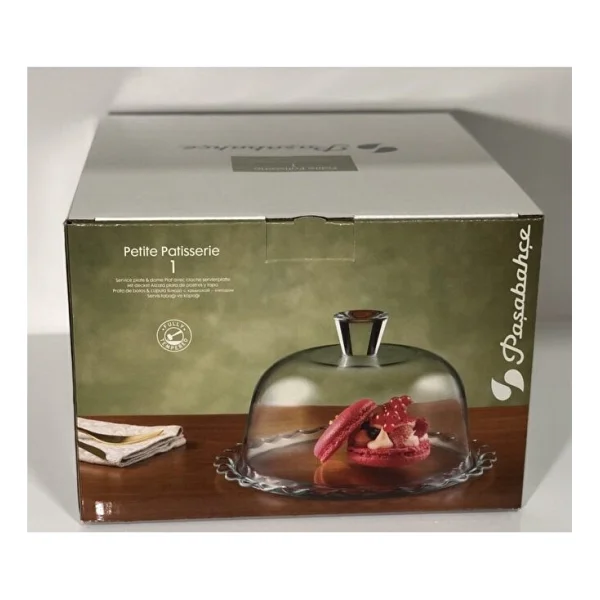 Paşabahçe Petite Patisserie 96874 Kapaklı Cam Kek Fanusu - Görsel 5