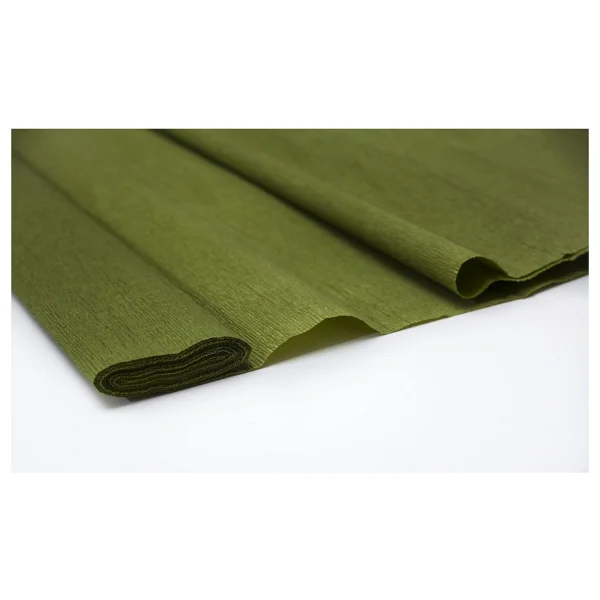 Roco Paper Co. Italyan Krapon Kağıdı No:264 - Yağ Yeşili - Musk Green 60 Gr. 50x250 Cm - Görsel 2
