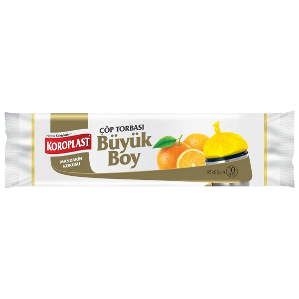 Koroplast Mandarin Kokulu Büyük Boy Çöp Poşeti 10'lu - Görsel 2