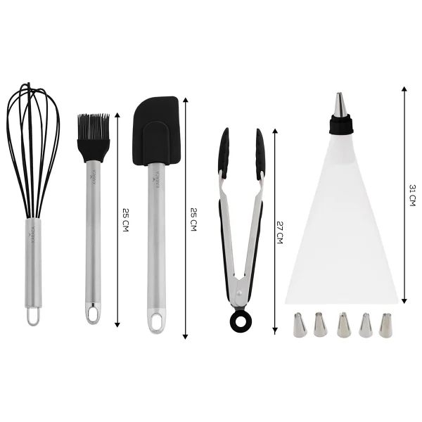 Karaca Cake 10 Parça Pasta Servis Gereci Black - Görsel 5