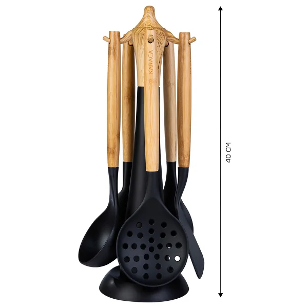 Karaca Woodland Black 6 Parça Servis Seti - Görsel 5