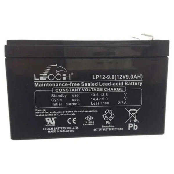 Leoch 9ah - 12 Volt Aku - Görsel 5