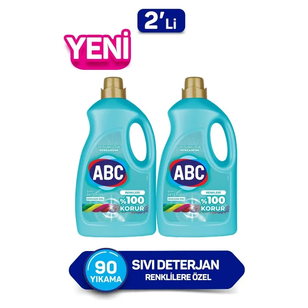 Abc Renklilere Özel Sıvı Deterjan 2.7 Lt 2'li - Görsel 5
