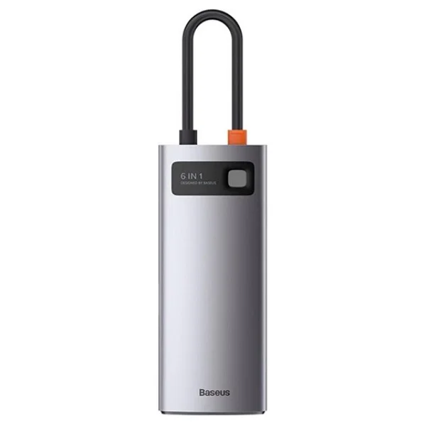 Baseus Metal Gleam Series 6in1 Cahub-Cw0g Type-C Hub Laptop Docking Station - Görsel 2