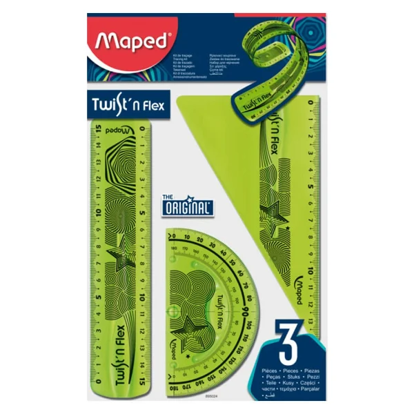 Maped Twist'n Flex Esnek Cetvel Seti 3 Parça 895024 - Görsel 3