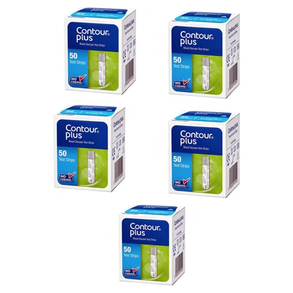 Contour Plus 50'li 5 Paket Şeker Ölçüm Çubuğu - Görsel 3