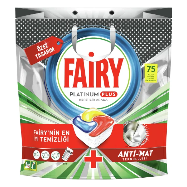 Fairy Platinum Plus Bulaşık Makinesi Tableti 75'li - Görsel 2