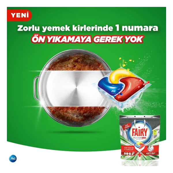 Fairy Platinum Plus Bulaşık Makinesi Tableti 75'li - Görsel 5