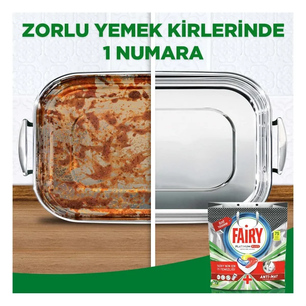 Fairy Platinum Plus Bulaşık Makinesi Tableti 75'li - Görsel 7