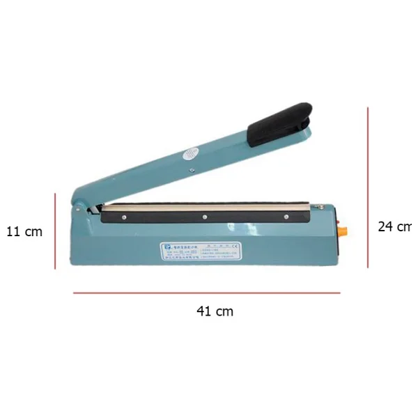 Pfs 30cm Poşet Ağzı Yapıştırma Kapatma Makinası Plastik Gövdeli Yedek Tel + Teflon Hediyeli - Görsel 4