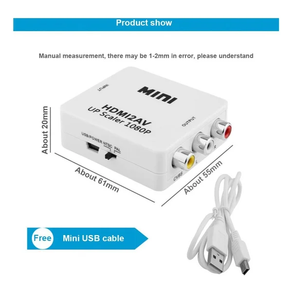 Alfais 4552 Hdmı To Rca Dönüştürücü - Görsel 2