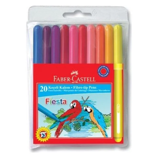 Faber-Castell Fiesta 20'li Keçeli Kalem Seti - Görsel 2