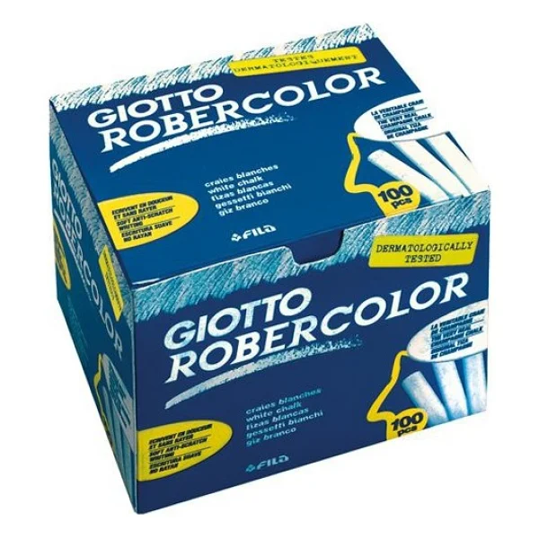 Giotto Robercolor Tozsuz 100'lü Beyaz Tebeşir - Görsel 8