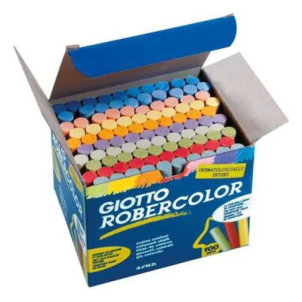 Giotto Robercolor Tozsuz 100'lü Renkli Tebeşir - Görsel 2
