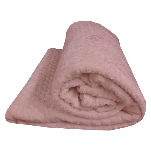Merinos Pearl Tomurcuk Pudra 200x220 Cm Çift Kişilik Battaniye - Görsel 2